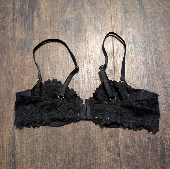 Savage X Fenty 38B Elegant Black Lace Bra - Picture 2 of 3